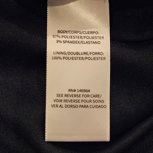 Julia Jordan Dress Womens Size 10 Blue Abstract Tiered Ruffle Romantic Feminine - Picture 12 of 14